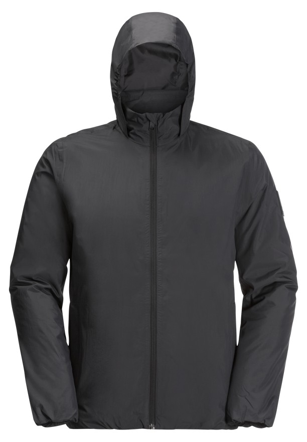 Black Jack Wolfskin Textor Men Rain Jackets | 72787822