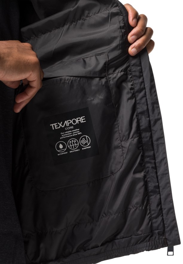 Black Jack Wolfskin Textor Men Rain Jackets | 72787822