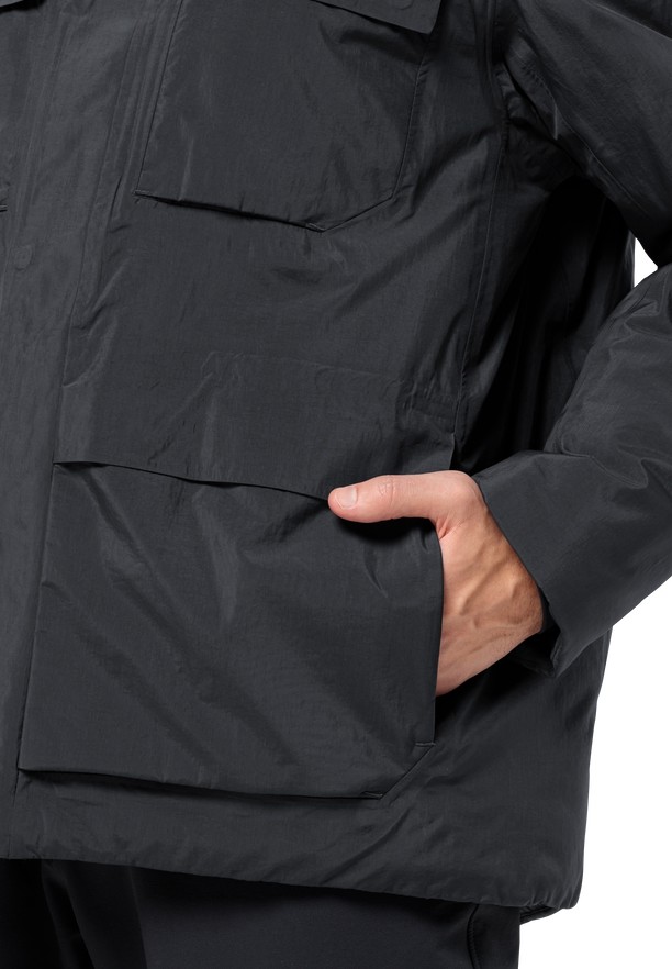Black Jack Wolfskin Textor Utility Men Winter Jackets | 83700495
