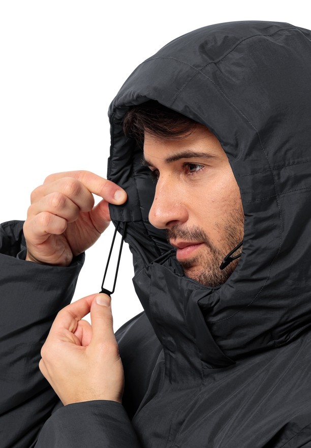 Black Jack Wolfskin Textor Utility Men Winter Jackets | 83700495