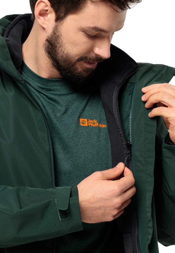 Black Jack Wolfskin Waldsteig Fz Men Fleece Jackets | 35398130