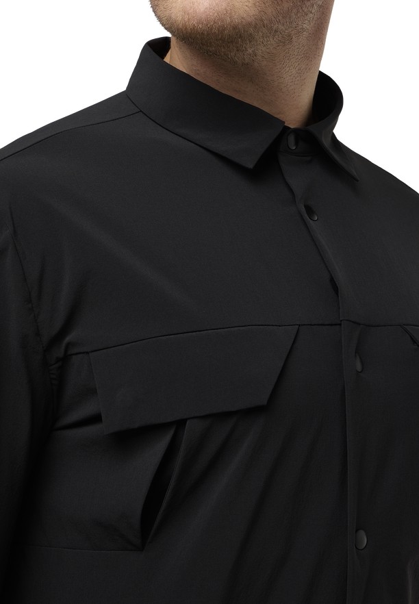 Black Jack Wolfskin Wanderest Ls Men Shirts | 95692901