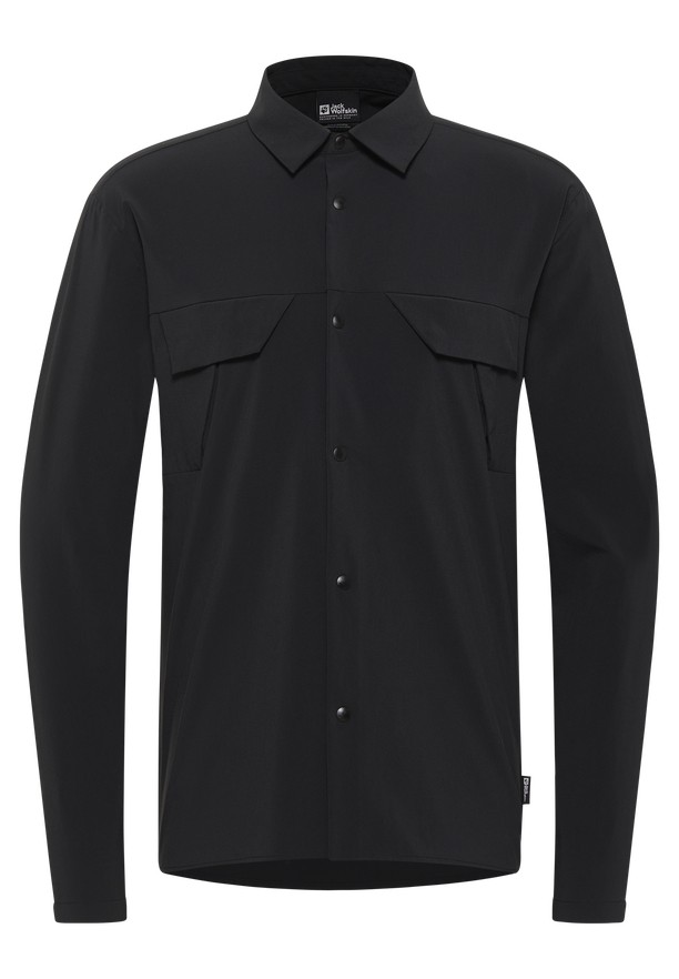Black Jack Wolfskin Wanderest Ls Men Shirts | 95692901