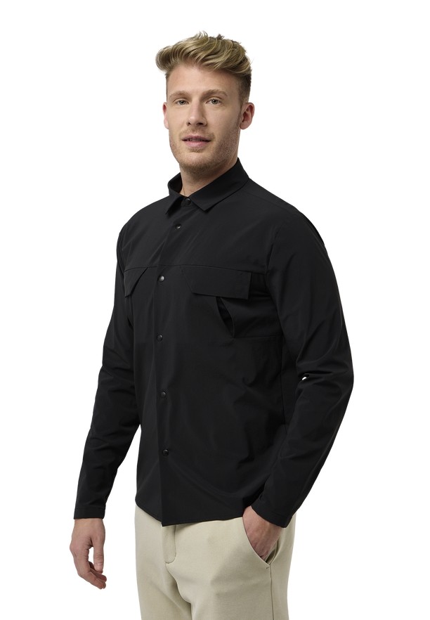 Black Jack Wolfskin Wanderest Ls Men Shirts | 95692901