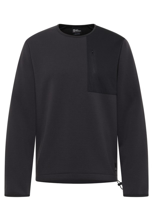Black Jack Wolfskin Wanderest Pullover Men Jumpers | 27148203