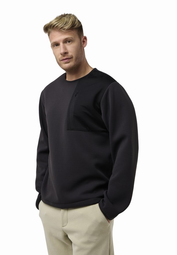 Black Jack Wolfskin Wanderest Pullover Men Jumpers | 27148203