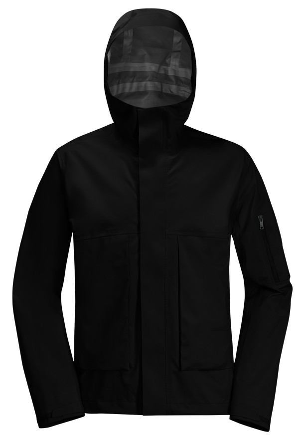 Black Jack Wolfskin Wandermood 3l Men Rain Jackets | 50140289