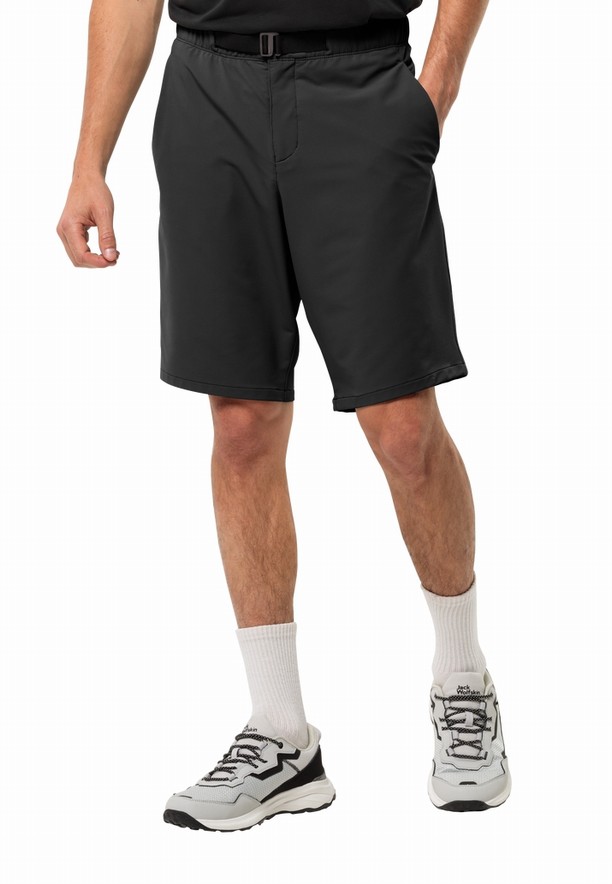 Black Jack Wolfskin Wandermood Men Shorts | 84409699