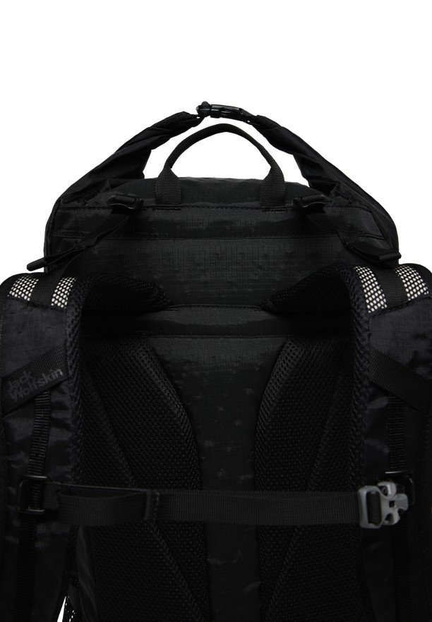 Black Jack Wolfskin Wandermood Rolltop 30 Women Hiking Backpack | 33527225