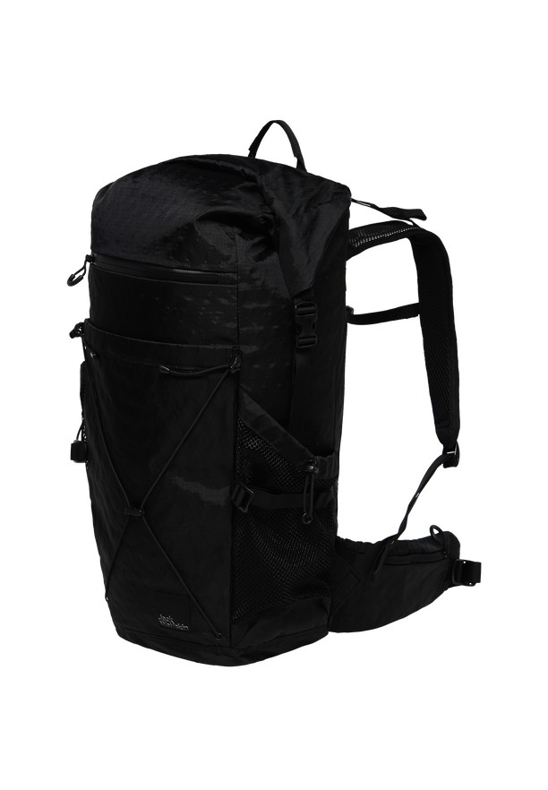 Black Jack Wolfskin Wandermood Rolltop 30 Men Hiking Backpack | 45935051