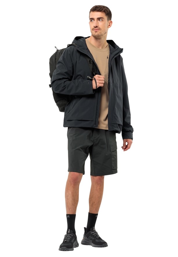 Black Jack Wolfskin Wanderthirst Men Shorts | 81456940