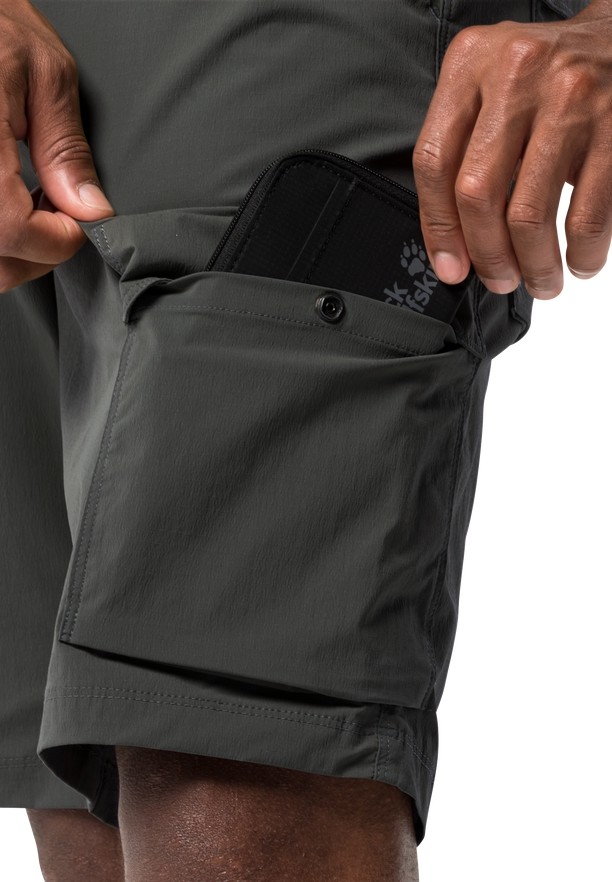 Black Jack Wolfskin Wanderthirst Men Shorts | 81456940