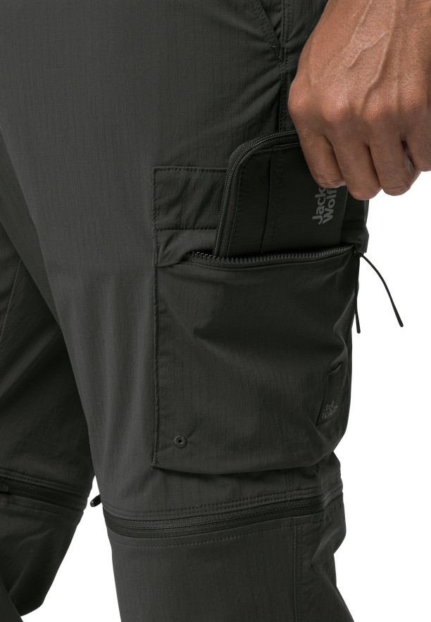 Black Jack Wolfskin Wanderthirst Zip Men Pants | 38992540