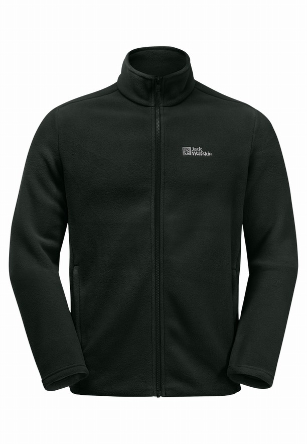 Black Jack Wolfskin Winterstein Fz Men Fleece Jackets | 41327929
