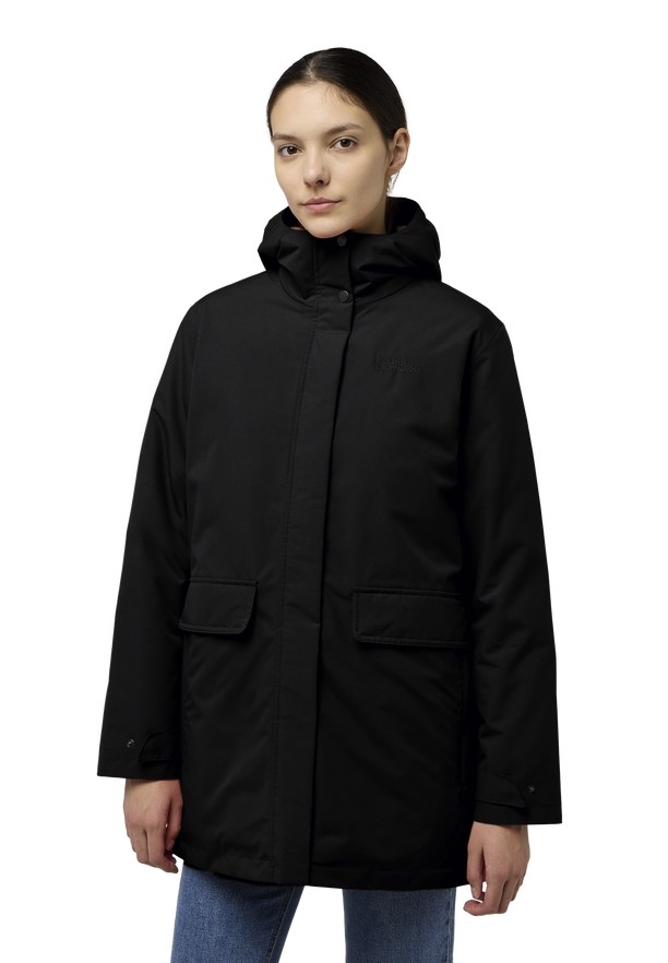 Black Jack Wolfskin Wintertor Women Coats | 13336529