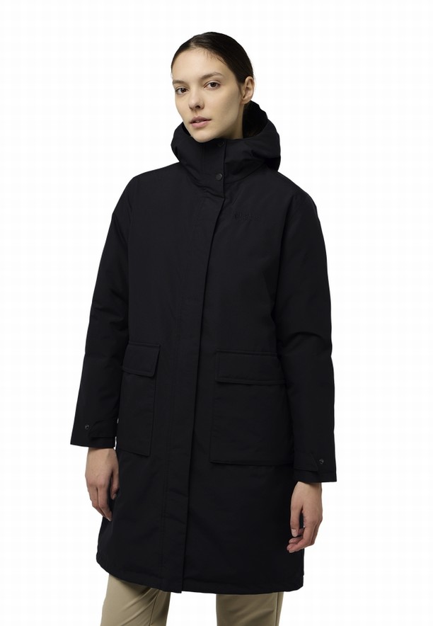 Black Jack Wolfskin Wintertor Women Coats | 95384663