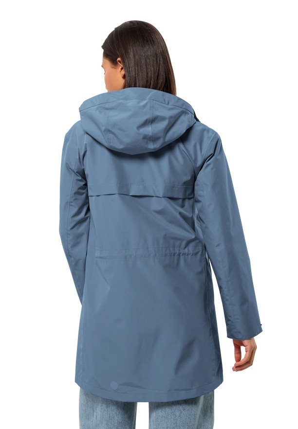 Blue Jack Wolfskin Cape West Women Rain Coats | 95957885