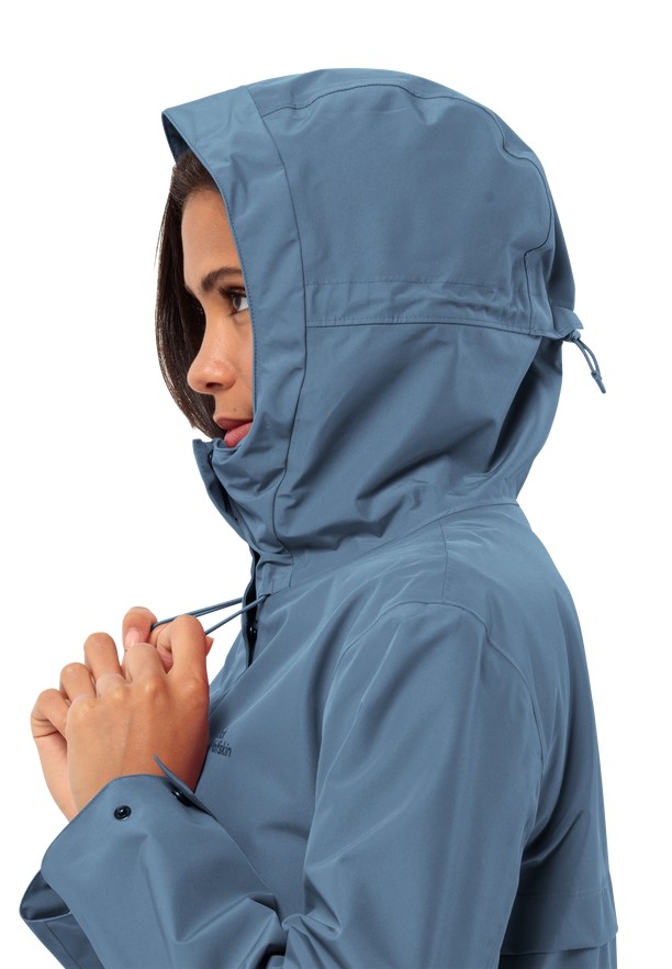 Blue Jack Wolfskin Cape West Women Rain Coats | 95957885