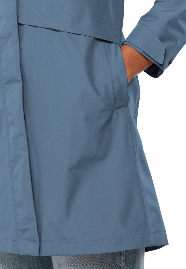 Blue Jack Wolfskin Cape West Women Rain Coats | 95957885