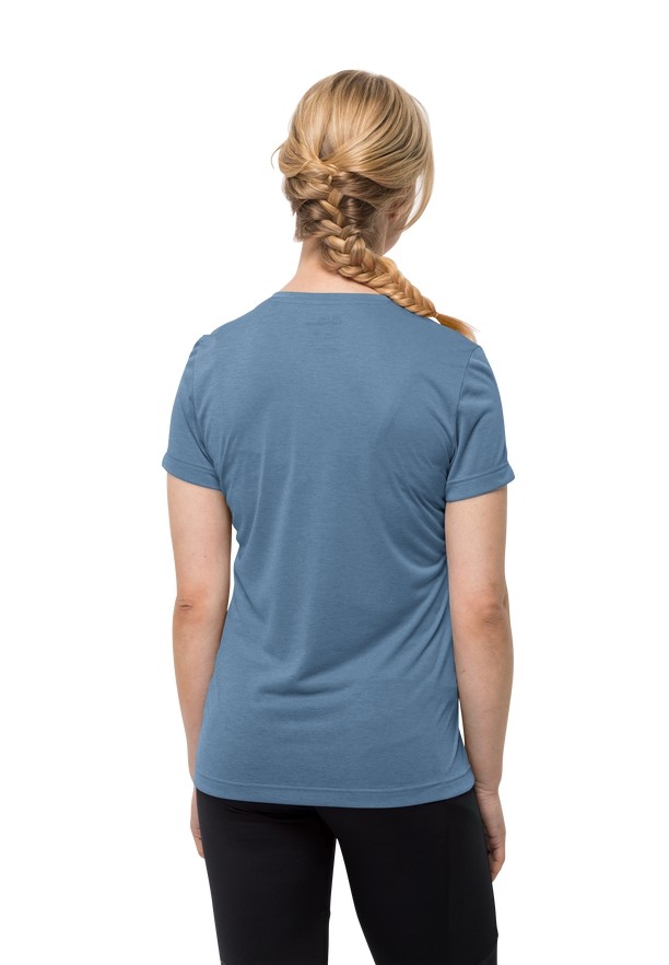 Blue Jack Wolfskin Crosstrail Women T Shirts | 21566289