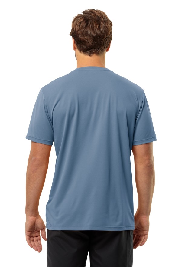 Blue Jack Wolfskin Delgami S/s Men T Shirts | 27221535