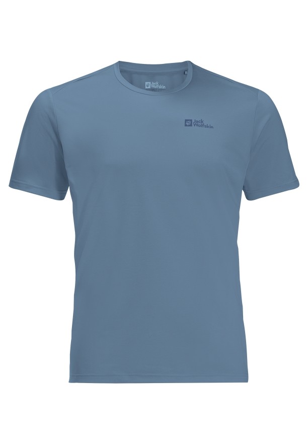 Blue Jack Wolfskin Delgami S/s Men T Shirts | 27221535