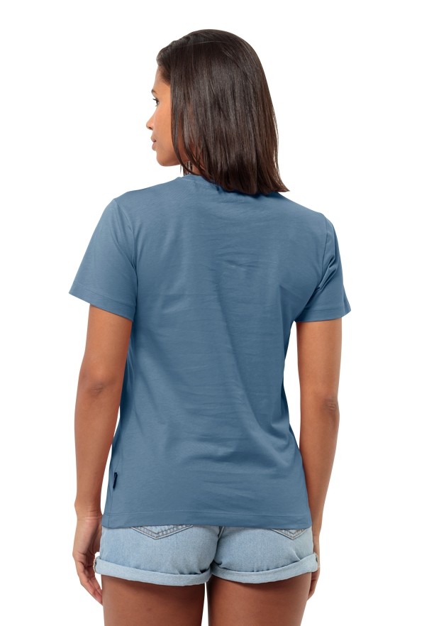 Blue Jack Wolfskin Discover Heart Women T Shirts | 95400316