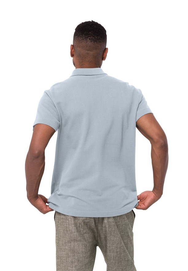 Blue Jack Wolfskin Essential Men Polo Shirts | 19391391