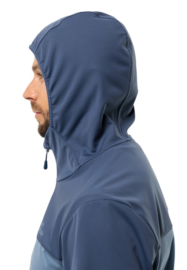 Blue Jack Wolfskin Feldberg Hoody Men Softshell Jackets | 30406323