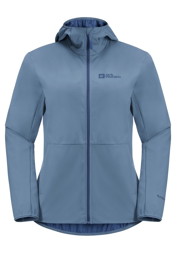 Blue Jack Wolfskin Feldberg Hoody Women Softshell Jackets | 18731724