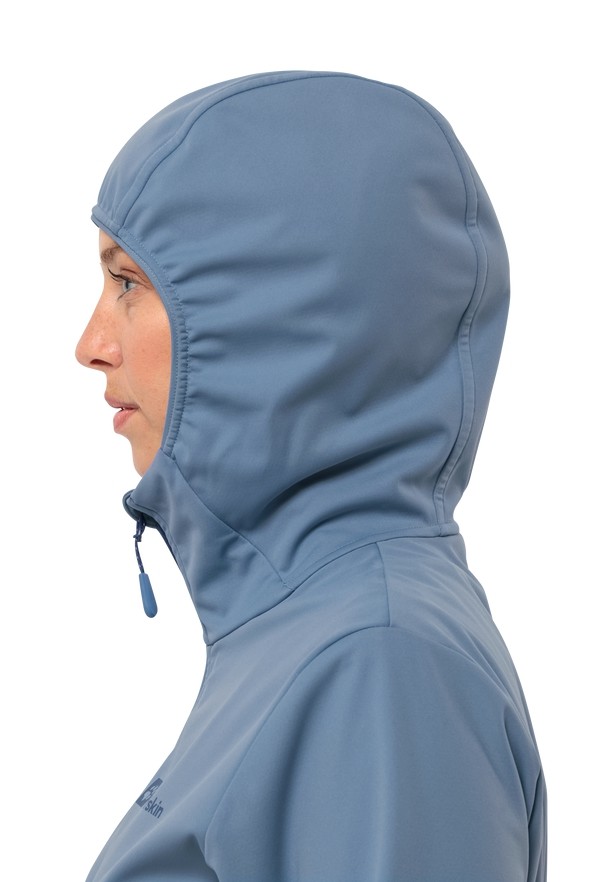 Blue Jack Wolfskin Feldberg Hoody Women Softshell Jackets | 18731724