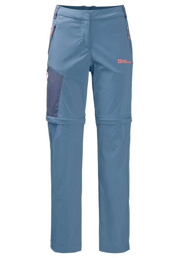 Blue Jack Wolfskin Glastal Zip Away Women Hiking Pants | 17445056