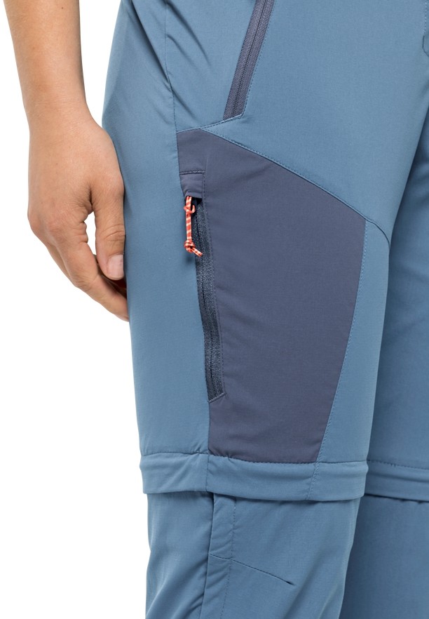 Blue Jack Wolfskin Glastal Zip Away Women Hiking Pants | 17445056