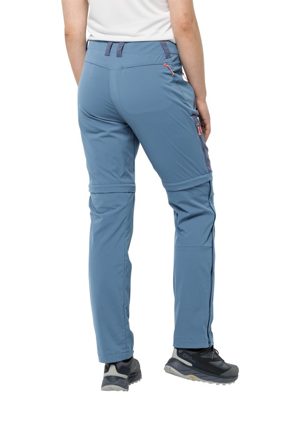 Blue Jack Wolfskin Glastal Zip Away Women Hiking Pants | 17445056