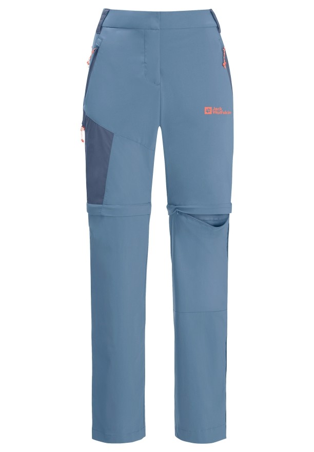 Blue Jack Wolfskin Glastal Zip Away Women Hiking Pants | 17445056