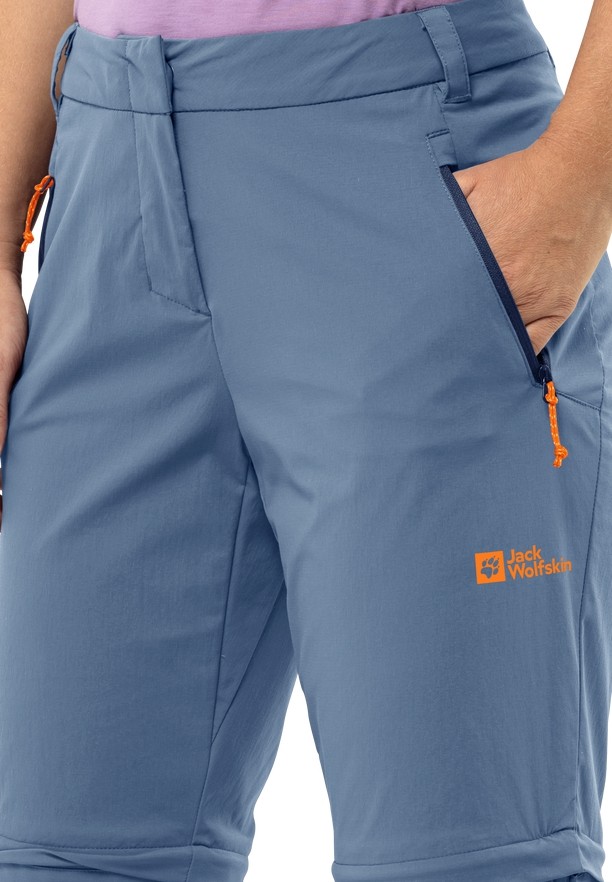 Blue Jack Wolfskin Glastal Zip Off Women Hiking Pants | 26755729