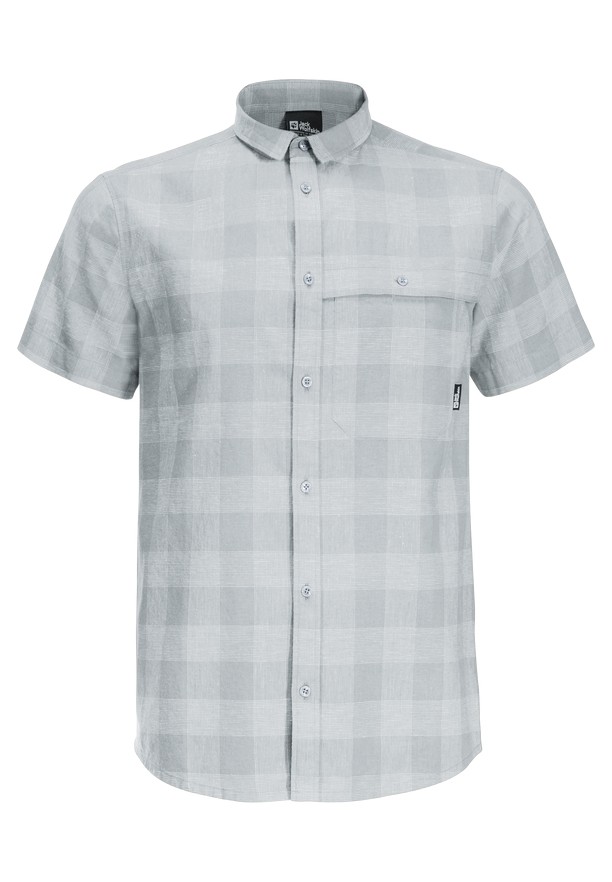 Blue Jack Wolfskin Highlands Men Shirts | 98885191