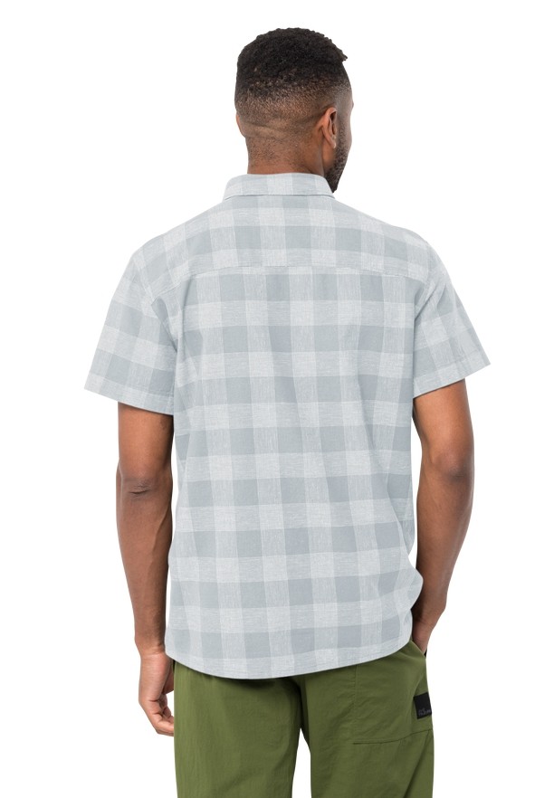 Blue Jack Wolfskin Highlands Men Shirts | 98885191
