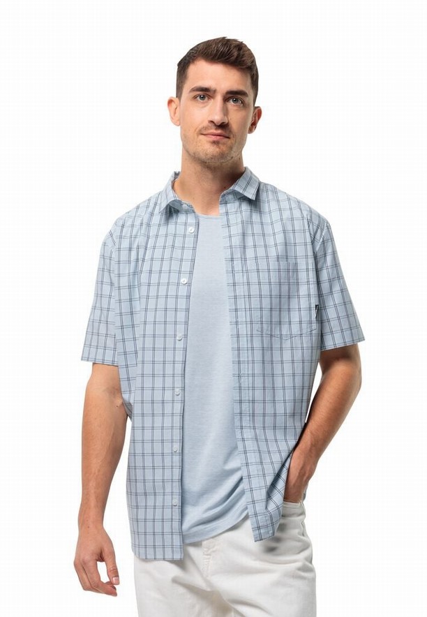 Blue Jack Wolfskin Hot Springs Men Shirts | 53439466