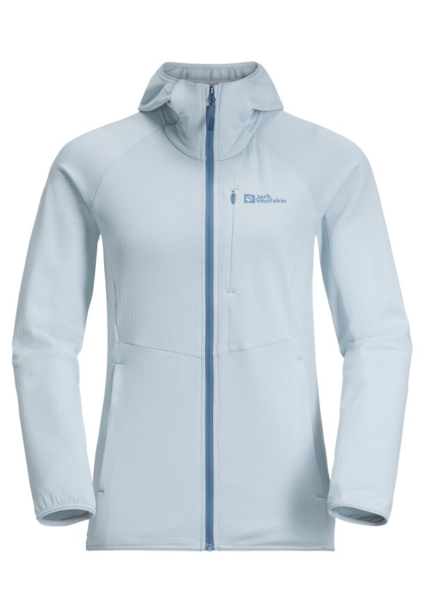 Blue Jack Wolfskin Kolbenberg Hooded Fz Women Fleece Jackets | 18387136