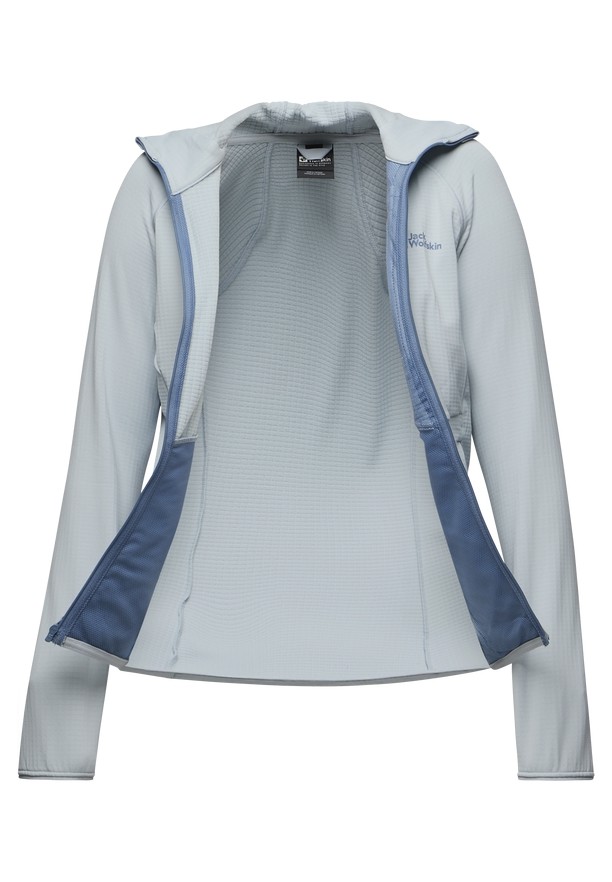 Blue Jack Wolfskin Kolbenberg Hooded Fz Women Fleece Jackets | 18387136