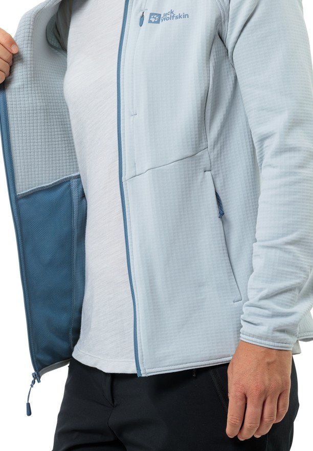 Blue Jack Wolfskin Kolbenberg Hooded Fz Women Fleece Jackets | 18387136