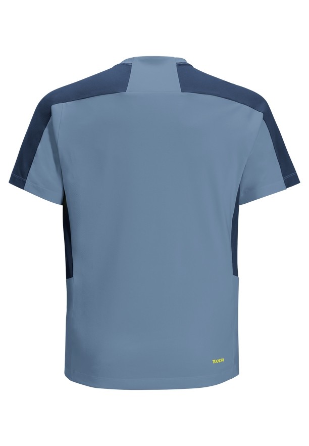 Blue Jack Wolfskin Narrows Men T Shirts | 14775628