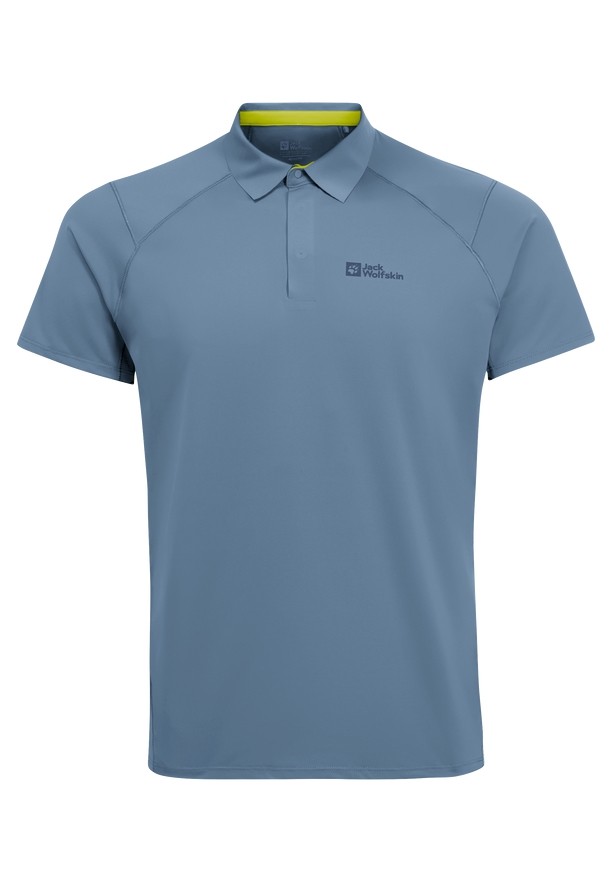 Blue Jack Wolfskin Prelight Chill Men Polo Shirts | 51330784