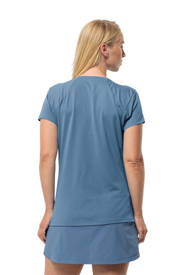 Blue Jack Wolfskin Prelight Chill Women T Shirts | 43700125