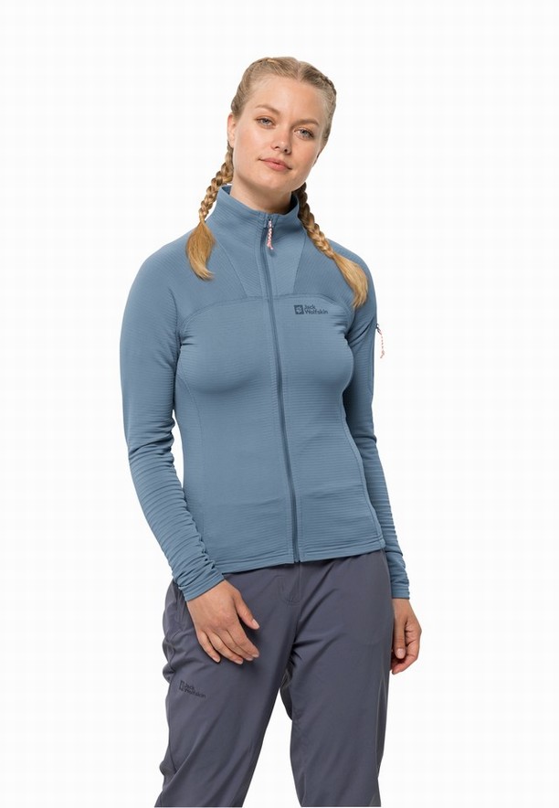 Blue Jack Wolfskin Prelight Fz Women Fleece Jackets | 53276022