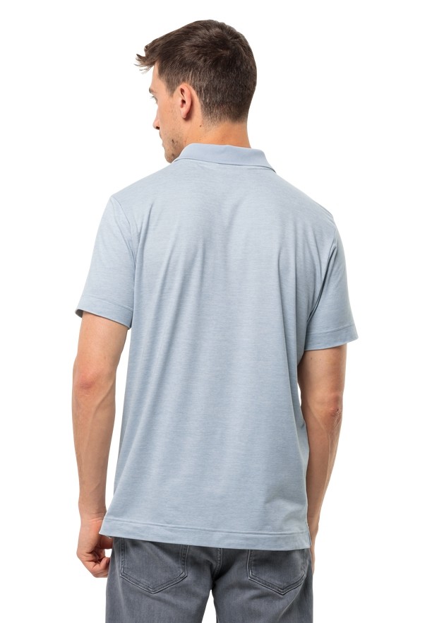 Blue Jack Wolfskin Travel Men Polo Shirts | 16447825