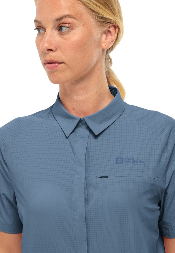 Blue Jack Wolfskin Vandra S/s Women Shirts | 84423360