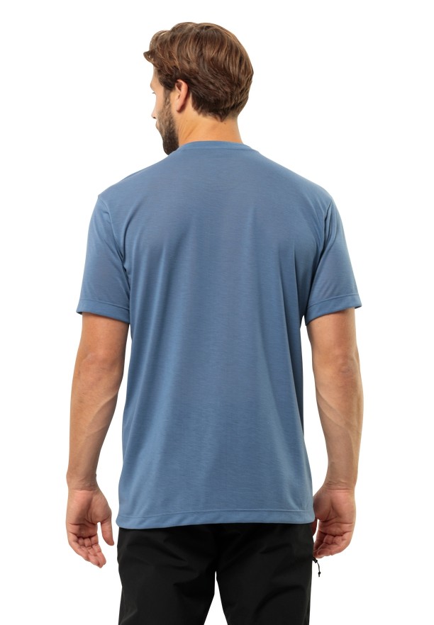 Blue Jack Wolfskin Vonnan S/s Men T Shirts | 53712899