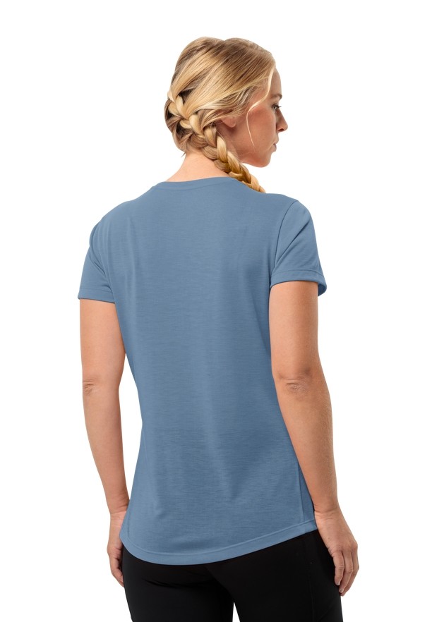 Blue Jack Wolfskin Vonnan S/s Women T Shirts | 20690465